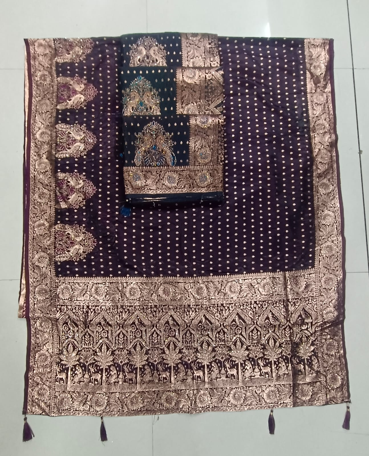 Royal Peacock Banarasi Designer Saree